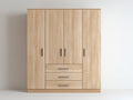Armoire - MDF - Bois d'ingénierie - 180x58x210 cm - Bois clair - Design contemporain