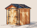 Abri de jardin - Bois - 220 x 170 x 225 cm - Bois miel-Gris anthracite - Style contemporain avec double porte